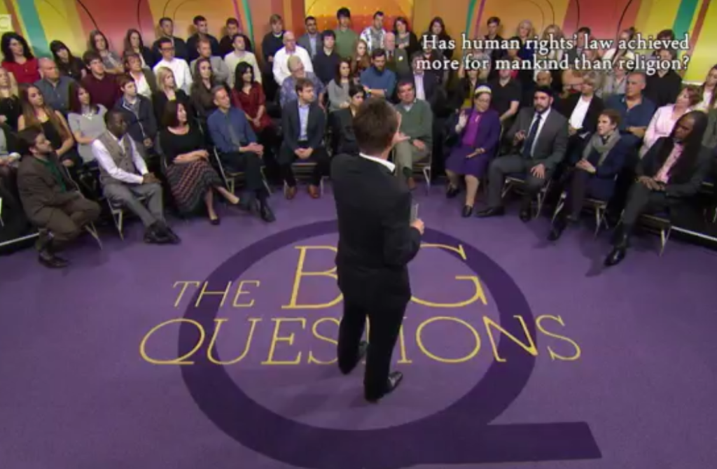 BBC TV DEBATE: Has Human Rights Law achieved more for Humanity than Religion? [The Big Questions, 10.05.15]