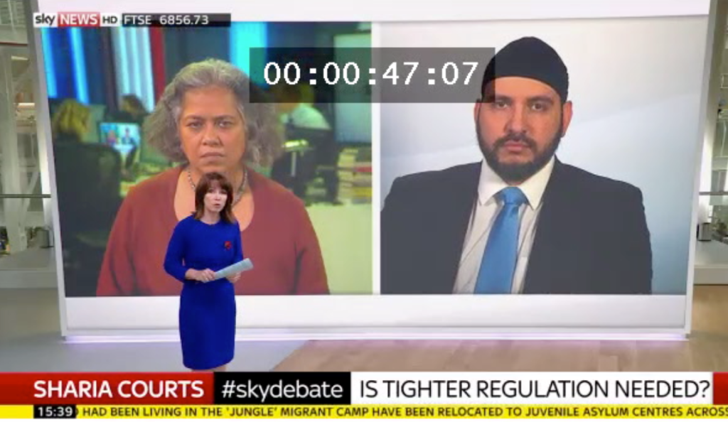 SKY NEWS DEBATE: Should Sharia ‘Courts’ [Councils] be Regulated by UK Government?