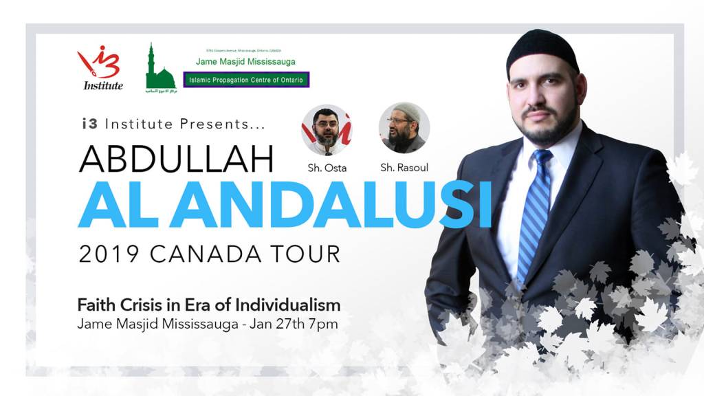 Event: Faith Crisis in the Era of Individualism [27th Jan 2019, Coopers Mosque, Mississauga, Ontario, Canada]